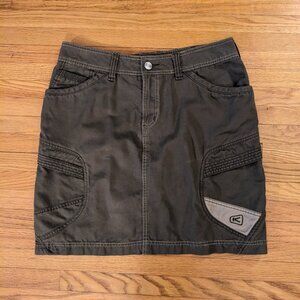 Keen Olive Cotton Skirt